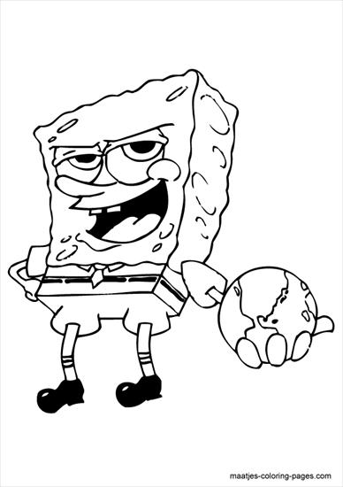 SpongeBob - spongebob - kolorowanka 33.GIF