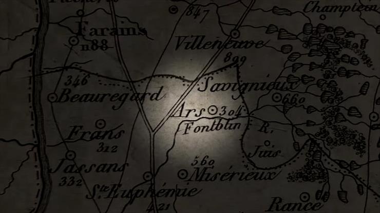 św. Jan-Maria Vianney - Okolice Ars - stara mapa.jpeg