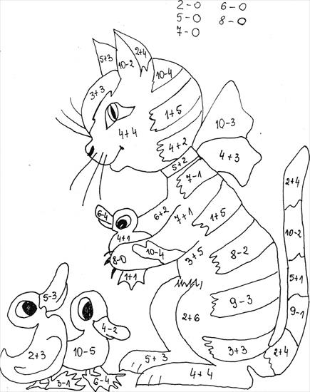 karty pracy- matematyka - Kot.JPG