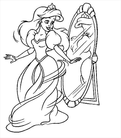 Arielka - Księżniczki Disneya Ariel - kolorowanka 34.gif